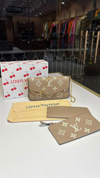 Luxury Monogram 3-in-1 Envelope Crossbody & Wallet set