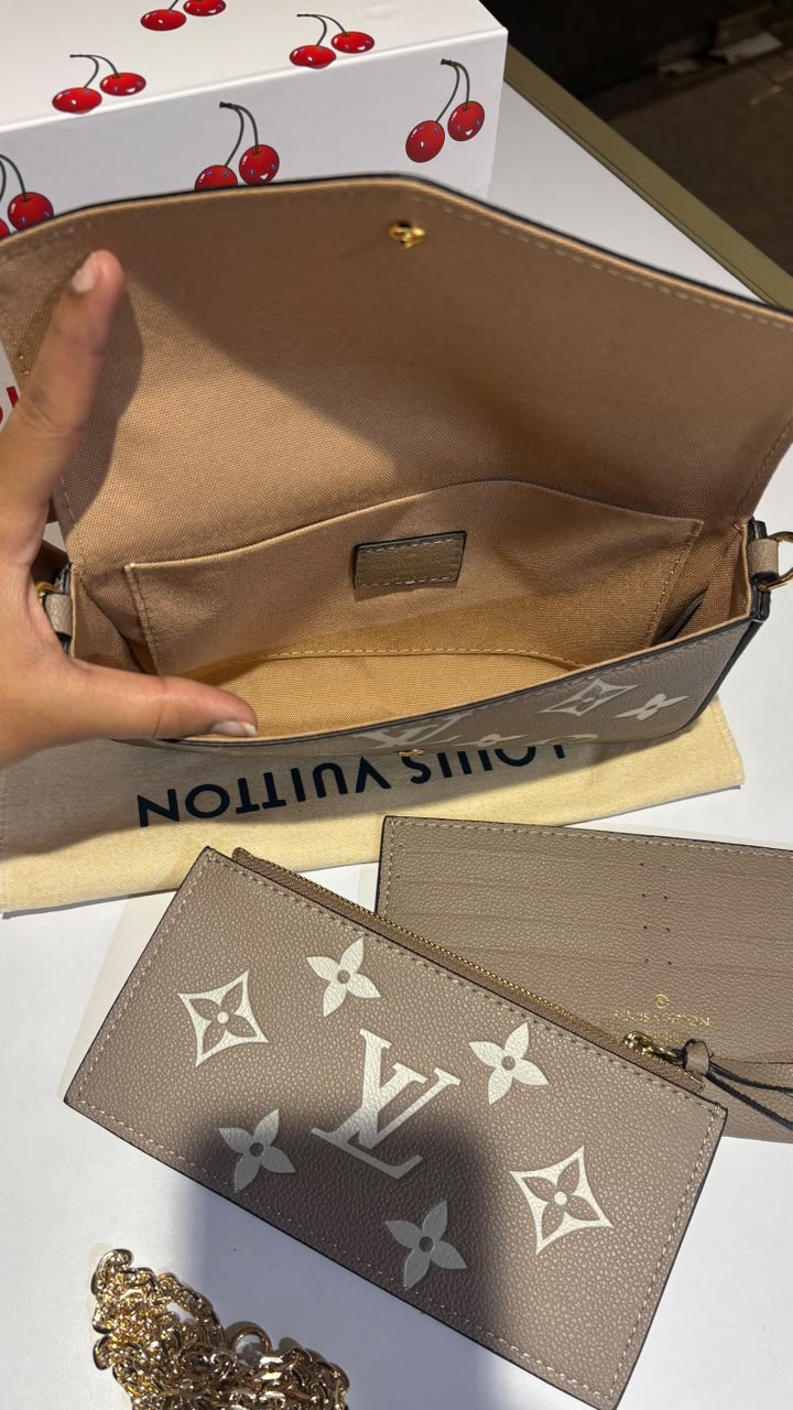 Luxury Monogram 3-in-1 Envelope Crossbody & Wallet set