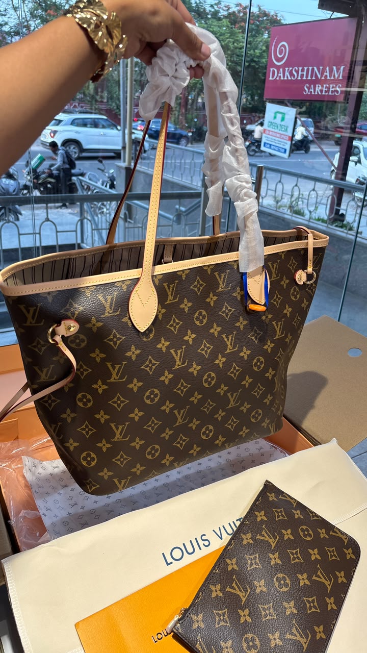 Everyday Monogram Shopper Tote with Removable Pouch