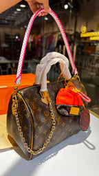Classic Monogram speedy Tote Bag with Detachable Strap & Coin Pouch