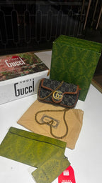 Mini monogram sling bag with detachable sling