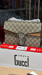 Structured Monogram Flap Bag