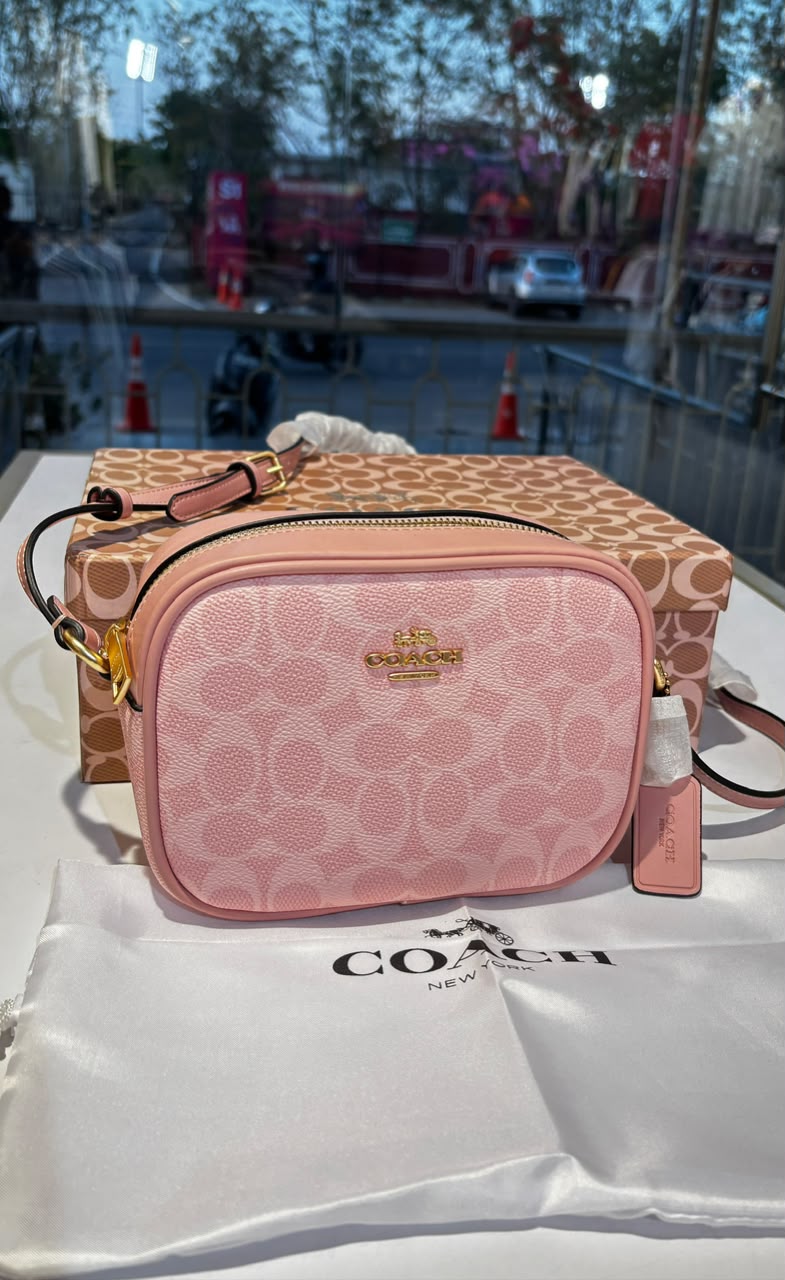 Blush Monogram Crossbody Bag