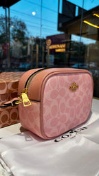 Blush Monogram Crossbody Bag