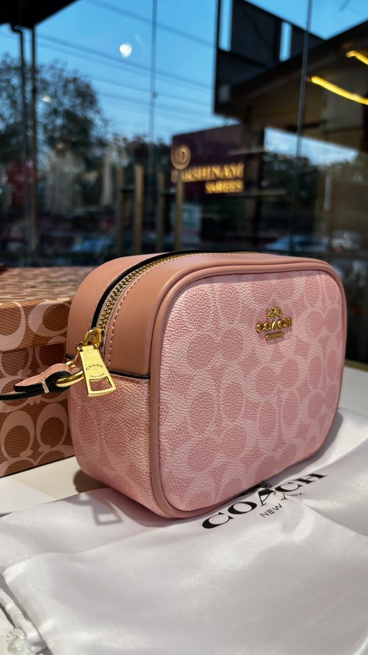 Blush Monogram Crossbody Bag