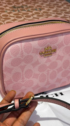 Blush Monogram Crossbody Bag