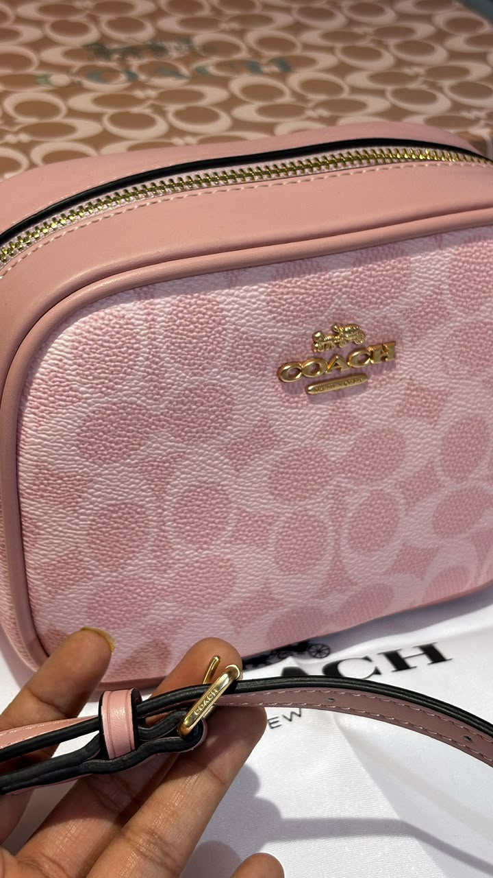 Blush Monogram Crossbody Bag