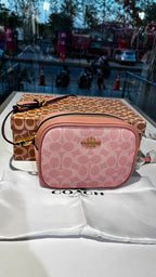 Blush Monogram Crossbody Bag