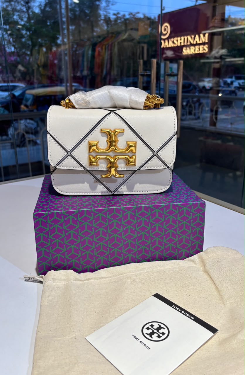Quilted Geometric Top-Handle Bag