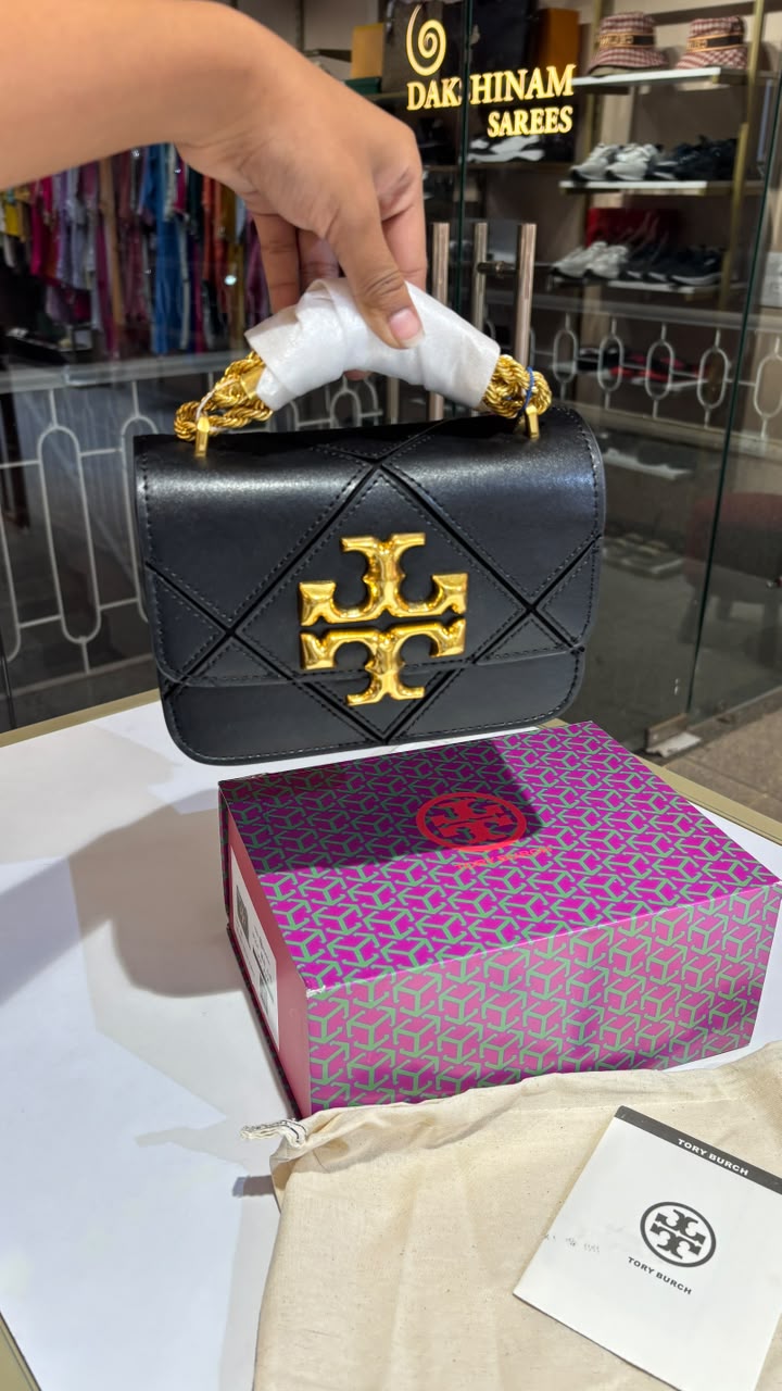 Quilted Geometric Top-Handle Bag