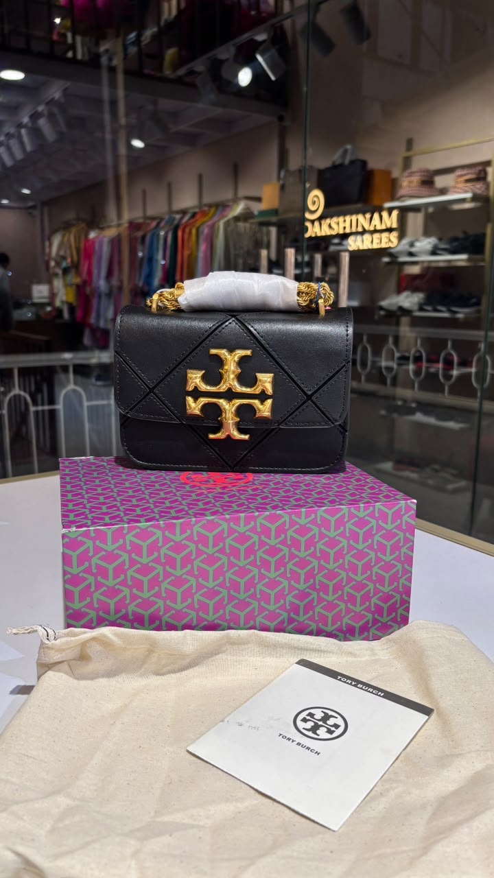 Quilted Geometric Top-Handle Bag