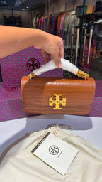 Structured Croc-Pattern Shoulder Bag