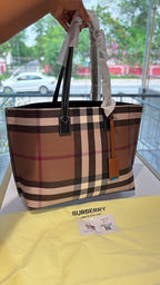 Classic Plaid Structured Tote