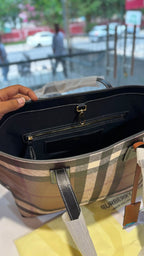 Classic Plaid Structured Tote