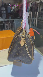 Classic Monogram speedy Tote Bag with Detachable Strap & Coin Pouch