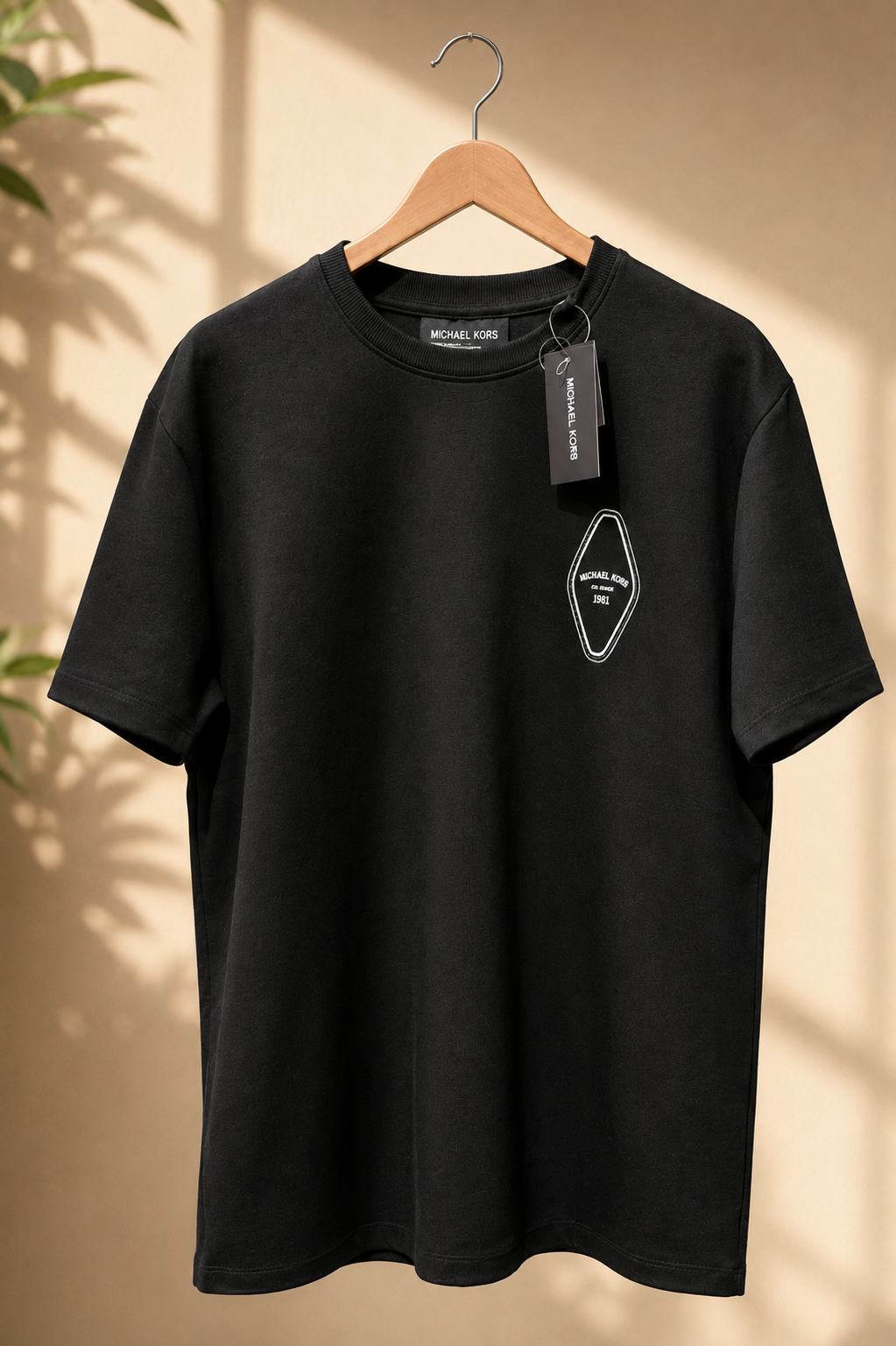Midnight Black Essential Round-Neck T-Shirt