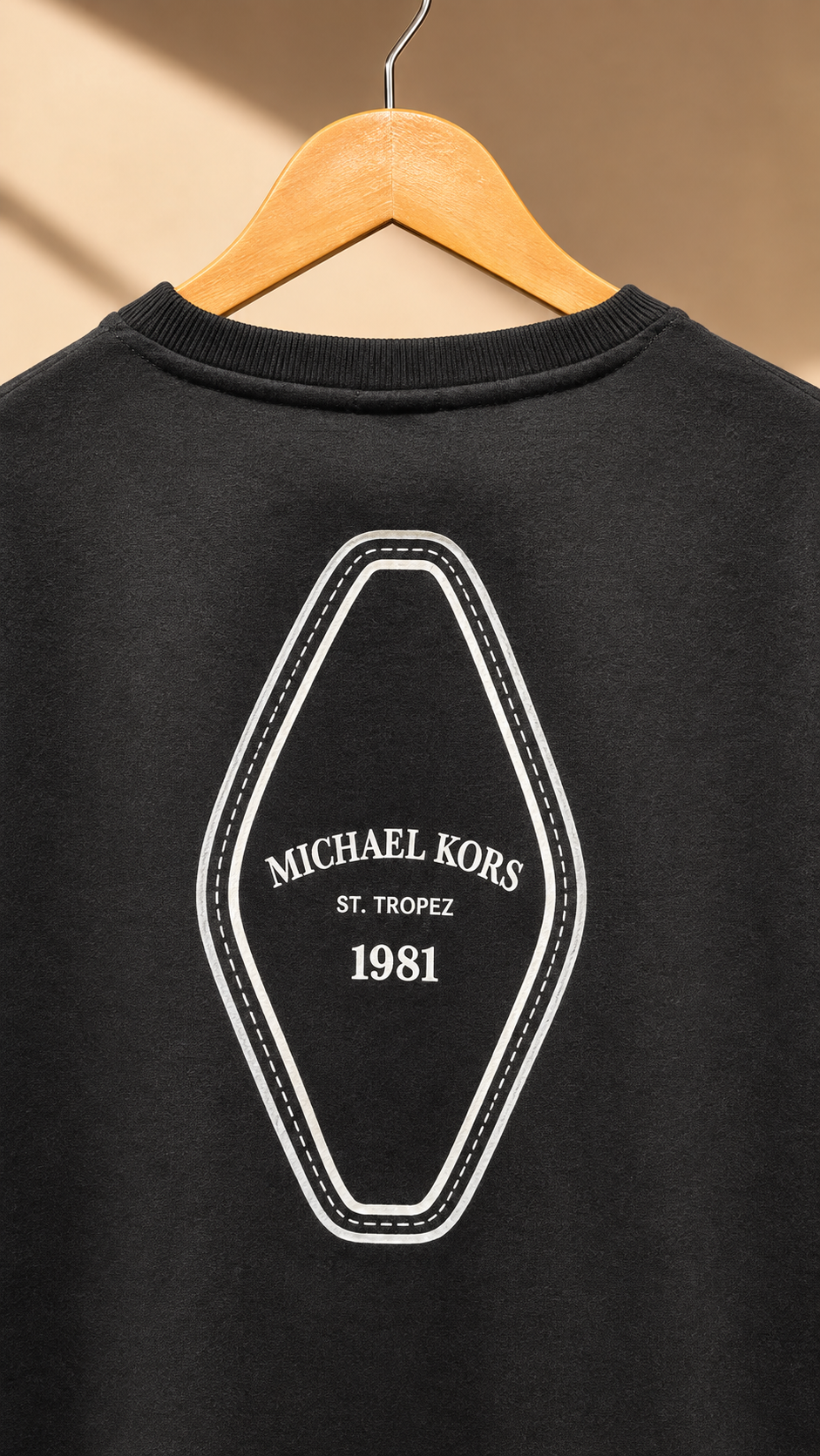 Midnight Black Essential Round-Neck T-Shirt