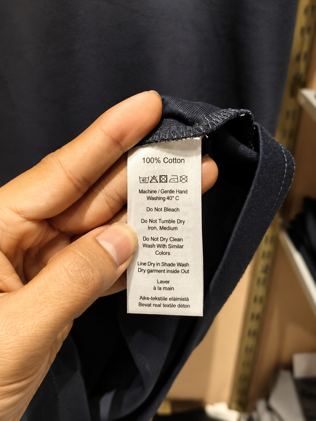 Navy Blue green & White trim polo Tshirt