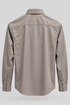Taupe Brown Classic Formal Shirt