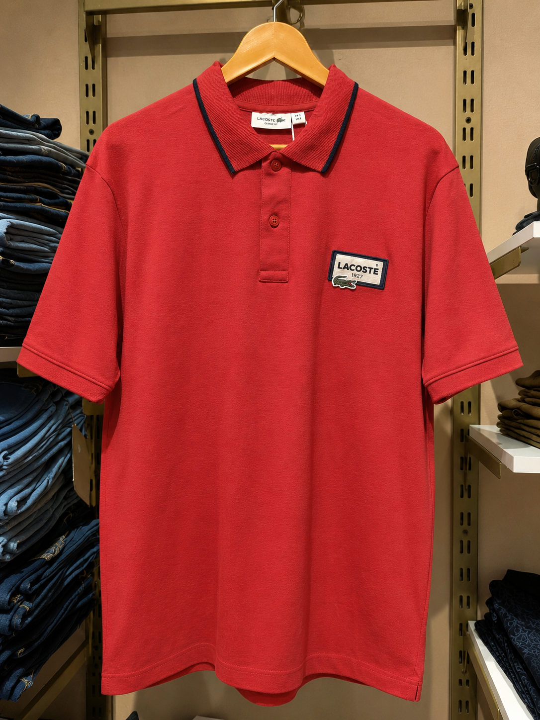 Rad Polo T-shirt With Navy Trim Collar