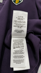 Purple Embroidered Crest Collar Polo T-Shirt