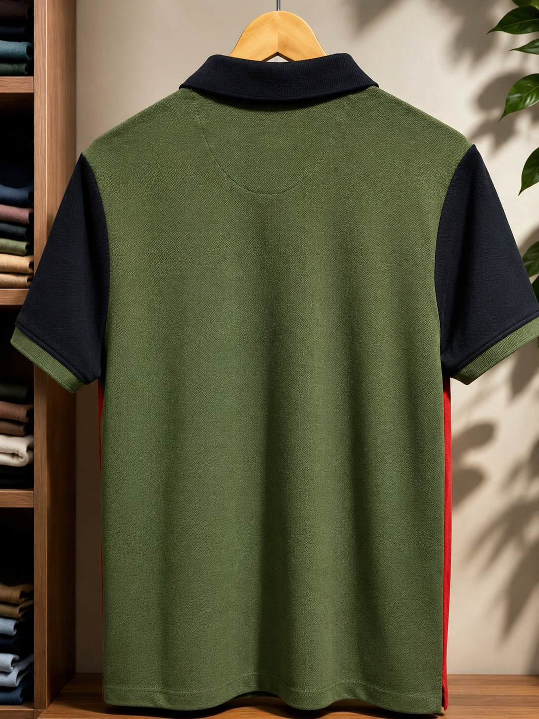 Classic Colorblock Crest Polo T-Shirt