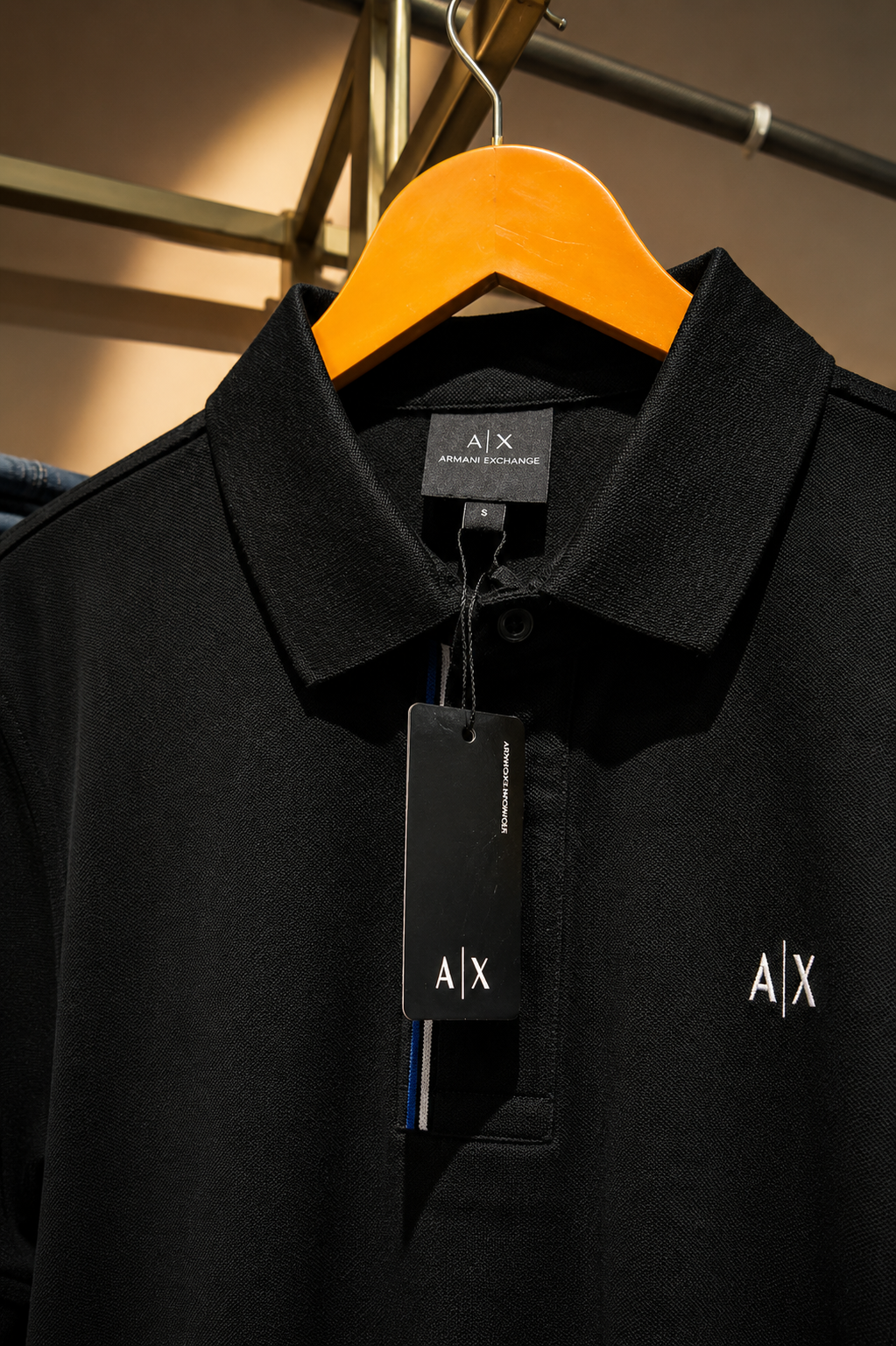 Midnight Textured Polo T-Shirt