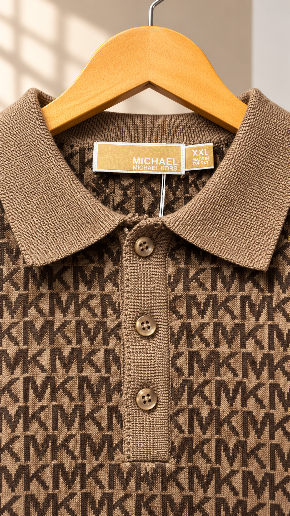 Monogram Jacquard Knit Polo Shirt
